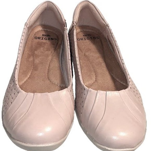 Earth Origins Shoes - Earth Origins Fiona Leather Cushion Arch-Support Footbed Casual Flats New SZ 8.5